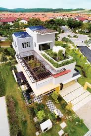 • setia ecopark • bungalow lot • exclusive, gated & guarded neighbourhood • very tight security • land area 8,288sf • freehold. Tropical House Design With Cool Rooftop Garden And Canopy Setia Eco Park Villa By Tws Partners Digsdigs