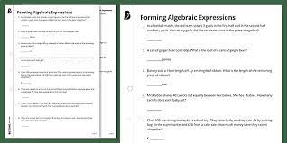 (2) in a school, around 34% of girls study science and remaining girls are 198. Writing Algebraic Expressions Worksheet Maths Resource Twinkl