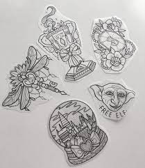 Tattoo Skizzen Von Harry Potter Harry Potter Tattoos Tattoo Sketches Dobby Tattoo
