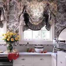 Decorating In Black And White French Country Decorating Cottage Curtains Shabby Chic Kitchen