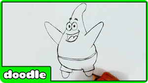 This circle will be a guide for a belly of patrick. How To Draw Patrick From Spongebob Squarepants Step By Step Easy Drawing Tutorial By Hooplakidz