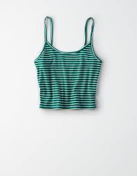 Black And White Striped Crop Tank Top Ae Striped Cropped Tank Top In 2020 Top Outfits Tank Top Dress Outfit Crop Top Outfits