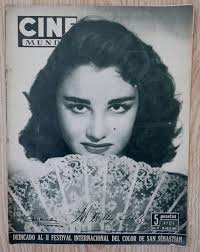 MARIA LUZ GALICIA CRISTINA SONDERBAUM 1955 Cine Mundo mag John Wayne  Fellini