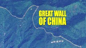 Nasa's earth from space photographic archive (particularly the human interactions section) shows that pictures taken from low orbit reveal. Great Wall Of China View From Space Satellite Image Youtube