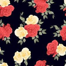 For floral cross stitch patterns fans, bouquet of roses is a beautiful pattern that would be perfect for your weddings, valentine's day and romantic events. Beautiful Rose Floral Repeat Pattern Wallpaper Rose Seamless Png And Vector With Transparent Background For Free Download Floral Pattern Design Floral Illustrations Repeating Patterns