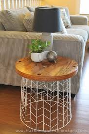 Pick up this teakwood creation geometric metal end table: Easy Diy Accent Table Tutorial For Your Living Room Decor