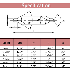 K Kwokker 6 X Lathe Mill Center Drill Countersink Bit 1 0mm To 5 0mm Hss High Speed Steel Tooling Set For Stainless Steel Metal Copper Aluminum