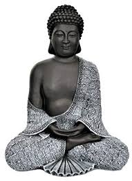 Bouddha Statue En Pierre Gris Ardoise Decoration Figurine Pour Interieur Exterieur Jardin Bouddha Statue Statue De Dragon