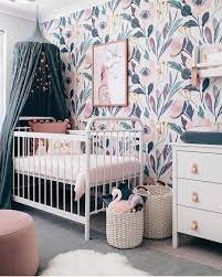 753 Likes 20 Comments Leoandbella Com Au Leoandbella On Instagram Ice Blue Perfec Baby Girl Nursery Pink Removable Wallpaper Nursery Pink Nursery Walls