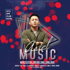 Pastikan menggunakan gambar untuk membuat pamflet lebih menarik. Pamflet Konser Pamflet Band Festival Music Template Postermywall