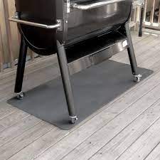 bbqguys signature series 60 x 30 inch heat resistant recycled rubber bbq grill mat bbqguys in 2020 bbq grill mats grill mats bbq grill