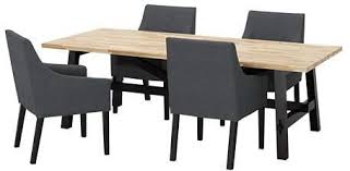 This chair is perfect for those times when you're sitting for a while because it's generously cushioned and cozy. Skogsta Sakarias Table And 4 Chairs Acacia Black Sporda Dark Grey Price From Ikea In Egypt Yaoota