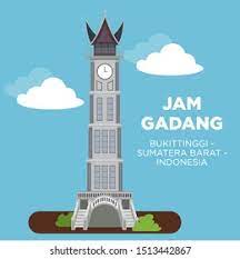 Hari masih pukul 8 00. Jam Gadang S Clock Tower Major Stock Vector Royalty Free 1513442867