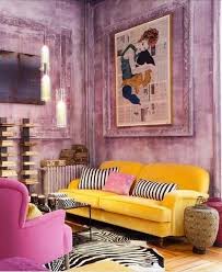 Yellow Pink And Mauve Living Room Mauve Living Room Eclectic Living Room Living Room Interior