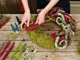 Herbstkranz Basteln Herbstkranz Weihnachtskranze Diy Kranze Diy