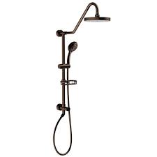 Pulse Showerspas Kauai Iii 2 Spray Shower System With Handshower In Oil Rubbed Bronze 1011 Orb Shower Systems Rain Shower System Shower Panels