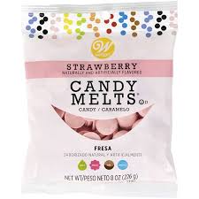 wilton strawberry candy melts candy 8 oz