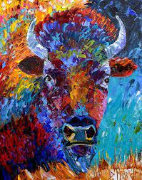 We did not find results for: Debra Hurd Original Paintings And Jazz Art Buffalo Painting Bison Art Colorful Paintings Texture Palette Knife Artist B Buffalo Painting Bison Art Buffalo Art