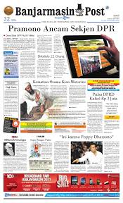 Maybe you would like to learn more about one of these? Banjarmasin Post Edisi Cetak Kamis 12 Mei 2011 By Banjarmasin Post Issuu