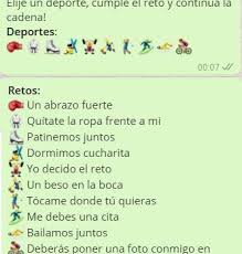 Tus contactos deben seguirlos al pie de la letra. Retos Juegos Para Whatsapp Juegos Para Whatsapp Estados Para Whatsapp Retos Para Whatsapp Atrevidos