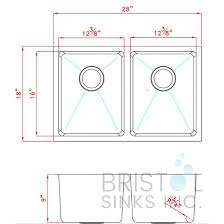 Sit on sink and waste. B1811 Double Bowl 18 Gauge Kitchen Sink Bristol Sinks