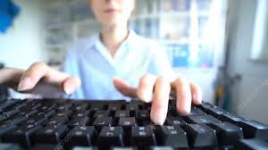 A computer is a programmable device that stores, retrieves, and processes data. Person Typing On Computer Stock Video Clip K007 9206 Science Photo Library