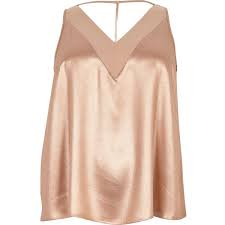 Black And Gold Tops Ladies River Island Plus Rose Gold Metallic T Bar Cami Top 40 Liked On Polyvore Featuring Tops Cami Sle Gold Tops Outfit Plus Size Tank Tops Rose Gold Clothes