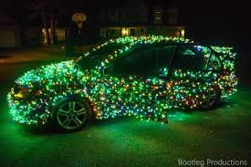 Car Covered In Christmas Lights Video Christmas Car Decorating With Christmas Lights Christmas Car Decorations