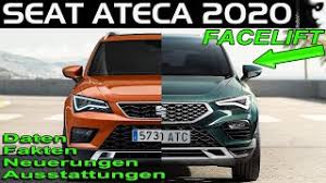 Datenblätter und preise der bisher gängigsten seat ateca modellvarianten (im mai 2021 in österreich neu erhältlich, nach aufbauart und preis sortiert). Seat Ateca Facelift 2020 Daten Fakten Neuerungen Ausstattungen Informationen Youtube