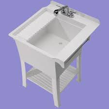 Providing adequate space for laundry machines and additional ancillary spaces for laundry storage and organization, laundry rooms may also include a sink, ironing board, cabinets, and countertops for folding clean clothing. Utility Sink With Faucet Maddox Utility Sink Kit