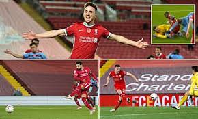 Michail antonio (west ham united) right footed shot from the right side of the box to the bottom left corner. Liverpool 2 1 West Ham Diogo Jota Comes Off The Bench To Score Late Winner Daily Mail Online