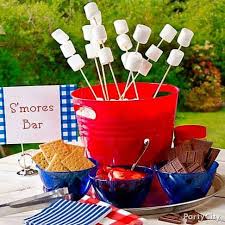 The perfect solution to summer boredom, slumber parties, camping indoors, apartment or condo living, family game night. S Mores Bar