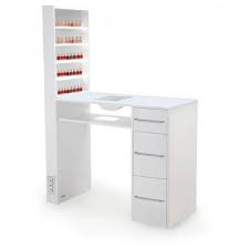 table manucure orfeo avec aspirateur et etageres