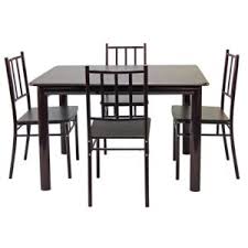 Modern dining room furniture gives us space to connect, taking a break to break bread. Dining Set Rect Table 4chair Walnut Micasa All Brands Saco Store