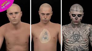 Genest was born in châteauguay, quebec. Zombie Boy Before The Tattoos How Beating A Brain Tumour Sparked Rick Genest S Living Skeleton Transformation Mirror Online