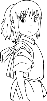 Download Or Print This Amazing Coloring Page Chihiro From Spirited Away Coloring Page In 2020 Studio Ghibli Art Anime Sketch Ghibli Art