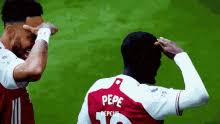 Alisson channeled pepe reina for his celebration against manchester united. Nicolas Pepe Gifs Tenor