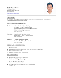 Sample Objectives In Resume For Ojt Business Administration Student March 2021