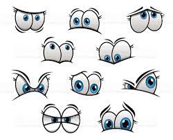 Cute Cartooned Big Blue Eyes With Happy And Angry Emotions For Cartoon Faces Expressions Cartoon Eyes Cartoon Faces