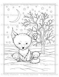 Romantic country (first tale) by eriy. Fluffy Winter Fox Family Coloring Page Printable Instant Download Foxes Snow Cute Printable In 2021 Family Coloring Pages Coloring Pages Family Coloring