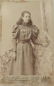 1880s Brisbane Photographer Poul C Poulsen Large Studio Photo “Bessie Walker" 