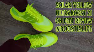 Enjoy official images below and get. Adidas Ultraboost 21 Solar Yellow On Feet Review Fy0848 Youtube