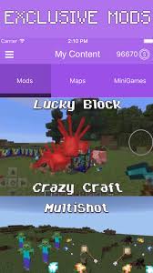 Damit sie herunterladen, mods auf dem gewünschten  . Crazy Craft For Minecraft Pe Fur Android Apk Herunterladen