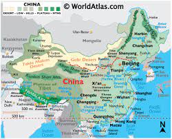 China covers an area of about 9.6 million sq. China Maps Facts World Atlas