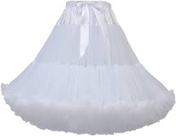 Puffy white skirt