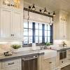 This is the perfect pairs between the antique white kitchen cabinet and brown kitchen island to create the warm sensation when we come in to the kitchen. 3