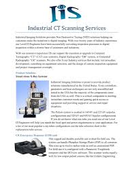 Industrial Ct Scanning Services