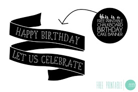 Free printae happy birthday cake topper. Minted Strawberry Free Printable Birthday Cake Banner Cake Banner Free Birthday Stuff Free Chalkboard Printables
