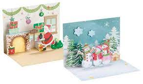 Geschenke weihnachten basteln mit papier. 3d Popup Karten Set Weihnachten Online Kaufen Aduis