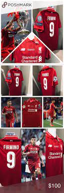 Shop for this shirt right now and get fast shipping and easy returns guaranteed! Firmino 9 Liverpool Soccer Jersey Uefa 2019 Final 2018 2019 Liverpool F C Football Club Roberto Firmino 9 Soccer Jersey Liverpool Soccer Balance Shirts